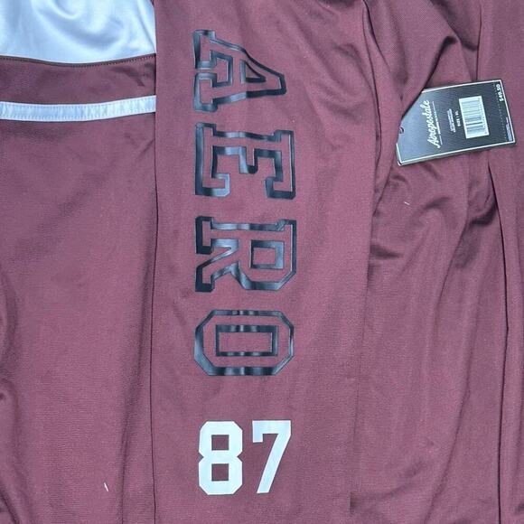Aeropostale Men’s Burgundy Track Jacket Size: XL, New with Tags - Picture 5 of 6